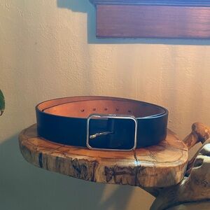 Men's Kenneth Cole New York Black Italian Leather Belt